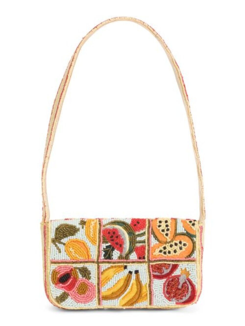 MADE IN INDIA Fruits Beaded Shoulder Bag